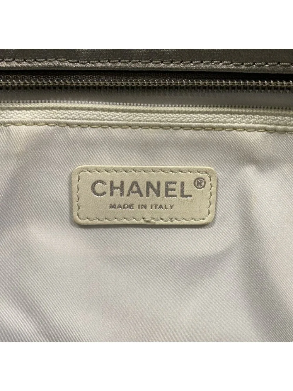 Chanel Tote Paris Biarritz Leather Silver Beige - Picture 5 of 10